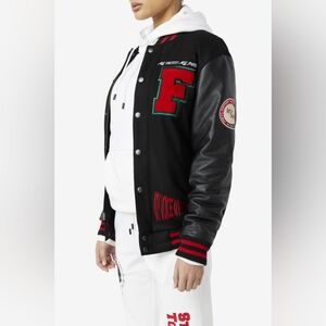 (+)W FILA Raddix Varsity Jacket